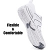 WateLves Water Shoes Women Men Anti Slip Barefoot Wide Toe Beach Breathable Walking Shoes Minimalist Zero Drop Sneakers for Beach Travel Hiking(A-white/Grey)