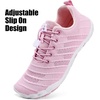 WateLves Water Shoes Women Men Anti Slip Barefoot Wide Toe Beach Breathable Walking Shoes Minimalist Zero Drop Sneakers for Beach Travel Hiking(B-pink)