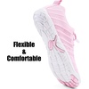 WateLves Water Shoes Women Men Anti Slip Barefoot Wide Toe Beach Breathable Walking Shoes Minimalist Zero Drop Sneakers for Beach Travel Hiking(B-pink)