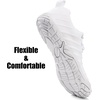 WateLves Water Shoes Women Men Anti Slip Barefoot Wide Toe Beach Breathable Walking Shoes Minimalist Zero Drop Sneakers for Beach Travel Hiking(B-white)