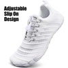 WateLves Water Shoes Women Men Anti Slip Barefoot Wide Toe Beach Breathable Walking Shoes Minimalist Zero Drop Sneakers for Beach Travel Hiking(B-white)