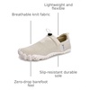 WateLves Water Shoes Womens Mens – Comfortable Lightweight Striped Pattern Barefoot Shoes for Beach Swim Pool Yoga Boating Water Aerobics(Apricot)