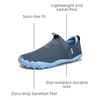 WateLves Water Shoes Womens Mens – Comfortable Lightweight Striped Pattern Barefoot Shoes for Beach Swim Pool Yoga Boating Water Aerobics(Grey Blue)