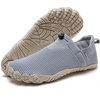 WateLves Water Shoes Womens Mens – Comfortable Lightweight Striped Pattern Barefoot Shoes for Beach Swim Pool Yoga Boating Water Aerobics(Grey Purple)