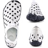 WateLves Water Shoes Womens Mens – Comfortable Lightweight Striped Pattern Barefoot Shoes for Beach Swim Pool Yoga Boating Water Aerobics(Polka Dot)