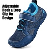 WateLves Water Shoes for Toddler Little Big Kid Wide Barefoot Aqua Athletic Sneakers Girls Boys Hiking Beach Swim Fast Dry Shoes(Blue)