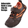WateLves Water Shoes for Toddler Little Big Kid Wide Barefoot Aqua Athletic Sneakers Girls Boys Hiking Beach Swim Fast Dry Shoes(Chocolate)