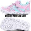 WateLves Water Shoes for Toddler Little Big Kid Wide Barefoot Aqua Athletic Sneakers Girls Boys Hiking Beach Swim Fast Dry Shoes(Pink/Blue)