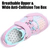 WateLves Water Shoes for Toddler Little Big Kid Wide Barefoot Aqua Athletic Sneakers Girls Boys Hiking Beach Swim Fast Dry Shoes(Pink/Blue)