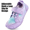 WateLves Water Shoes for Toddler Little Big Kid Wide Barefoot Aqua Athletic Sneakers Girls Boys Hiking Beach Swim Fast Dry Shoes(Purple)