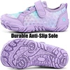 WateLves Water Shoes for Toddler Little Big Kid Wide Barefoot Aqua Athletic Sneakers Girls Boys Hiking Beach Swim Fast Dry Shoes(Purple)