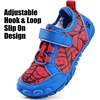 WateLves Water Shoes for Toddler Little Big Kid Wide Barefoot Aqua Athletic Sneakers Girls Boys Hiking Beach Swim Fast Dry Shoes(Red/Blue)