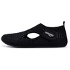 WateLves Water Shoes for Women Men Swim Beach Aqua Socks House Slippers Quick Dry Barefoot Travel Shoes with Adjustable Magic Tape for Pool Diving Boating Yoga(B-black)