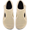 WateLves Water Shoes for Women Men Swim Beach Aqua Socks House Slippers Quick Dry Barefoot Travel Shoes with Adjustable Magic Tape for Pool Diving Boating Yoga(B-beige)
