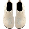 WateLves Water Shoes for Women Men Swim Beach Aqua Socks House Slippers Quick Dry Barefoot Travel Shoes with Adjustable Magic Tape for Pool Diving Boating Yoga(A-beige)