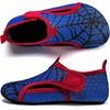 WateLves Wide Toddler Water Shoes Kids Barefoot Athletic Sneakers Girls Boys Quick Dry Aqua Socks for Beach Hiking Swim Kayak Sport Accessories, Camping Essentials(Wb Blue Red)