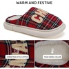 WateLves Women’s Pillow Warm Memory Foam Slippers Comfortable Cute House Shoes Lightweight Fuzzy Christmas Slippers(Christmas Red)
