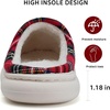 WateLves Women’s Pillow Warm Memory Foam Slippers Comfortable Cute House Shoes Lightweight Fuzzy Christmas Slippers(Christmas Red)