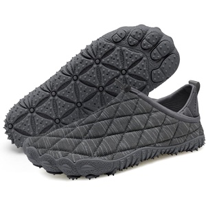 WateLves Barefoot Water Shoes Women Men Beach Breathable Walking Shoes Anti Slip Wide Toe Minimalist Zero Drop Sneakers for Travel Hiking Yoga(A-dark Grey)