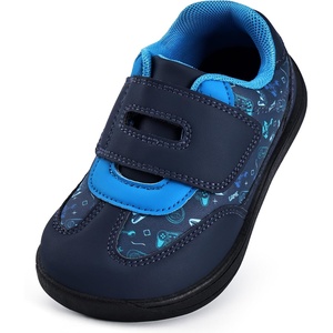 WateLves Toddler Little Kids Wide Shoes Girls Boys Barefoot Sneakers Zero Drop Walking Lightweight Non-Slip Shoes(Game Consoles)