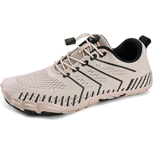 WateLves Water Shoes Women Men Anti Slip Barefoot Wide Toe Beach Breathable Walking Shoes Minimalist Zero Drop Sneakers for Beach Travel Hiking(A-beige)
