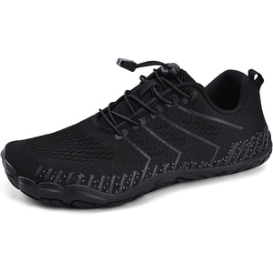WateLves Water Shoes Women Men Anti Slip Barefoot Wide Toe Beach Breathable Walking Shoes Minimalist Zero Drop Sneakers for Beach Travel Hiking(A-black)