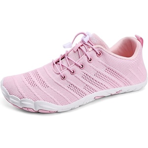 WateLves Water Shoes Women Men Anti Slip Barefoot Wide Toe Beach Breathable Walking Shoes Minimalist Zero Drop Sneakers for Beach Travel Hiking(B-pink)