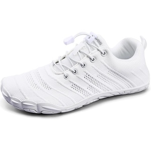 WateLves Water Shoes Women Men Anti Slip Barefoot Wide Toe Beach Breathable Walking Shoes Minimalist Zero Drop Sneakers for Beach Travel Hiking(B-white)
