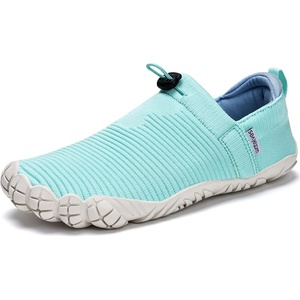 WateLves Water Shoes Womens Mens – Comfortable Lightweight Striped Pattern Barefoot Shoes for Beach Swim Pool Yoga Boating Water Aerobics(Mint Green)