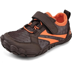 WateLves Water Shoes for Toddler Little Big Kid Wide Barefoot Aqua Athletic Sneakers Girls Boys Hiking Beach Swim Fast Dry Shoes(Chocolate)