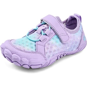 WateLves Water Shoes for Toddler Little Big Kid Wide Barefoot Aqua Athletic Sneakers Girls Boys Hiking Beach Swim Fast Dry Shoes(Purple)