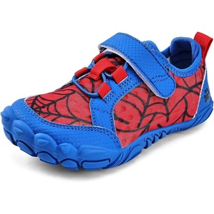 WateLves Water Shoes for Toddler Little Big Kid Wide Barefoot Aqua Athletic Sneakers Girls Boys Hiking Beach Swim Fast Dry Shoes(Red/Blue)