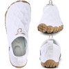WateLves Barefoot Water Shoes Women Men Minimalist Comfortable Walking Shoes Beach Outdoor Running Sneakers(White/Brown)