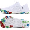 WateLves Barefoot Water Shoes Women Men Minimalist Comfortable Walking Shoes Beach Outdoor Running Sneakers(White/Colorful)