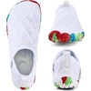 WateLves Barefoot Water Shoes Women Men Minimalist Comfortable Walking Shoes Beach Outdoor Running Sneakers(White/Colorful)