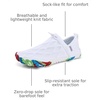 WateLves Barefoot Water Shoes Women Men Minimalist Comfortable Walking Shoes Beach Outdoor Running Sneakers(White/Colorful)