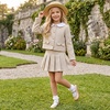 WateLves Toddler Girls Wide Ballet Flats Little Kids Mary Jane Dress Shoes(Champagne Patent)