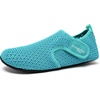 WateLves Water Shoes for Women Men Swim Beach Aqua Socks Quick Dry Barefoot House Slippers Travel Shoes with Adjustable Magic Tape for Pool Diving Boating Yoga Surf(A-moon)