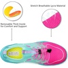 Water Shoes Mens Womens Beach Swim Shoes Quick-Dry Aqua Socks Pool Shoes for Surf Yoga Water Aerobics(B/Rose/Green)