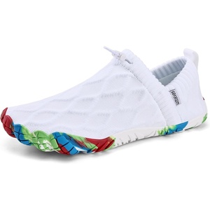 WateLves Barefoot Water Shoes Women Men Minimalist Comfortable Walking Shoes Beach Outdoor Running Sneakers(White/Colorful)