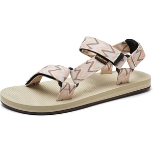 WateLves Womens-Sport-Sandals Outdoor Hiking Sandals with-Arch-Support Comfortable Webbing-Water-Athletic Beach-Sandals for Travel-Walking-Trekking-Camping(Wave Brown)
