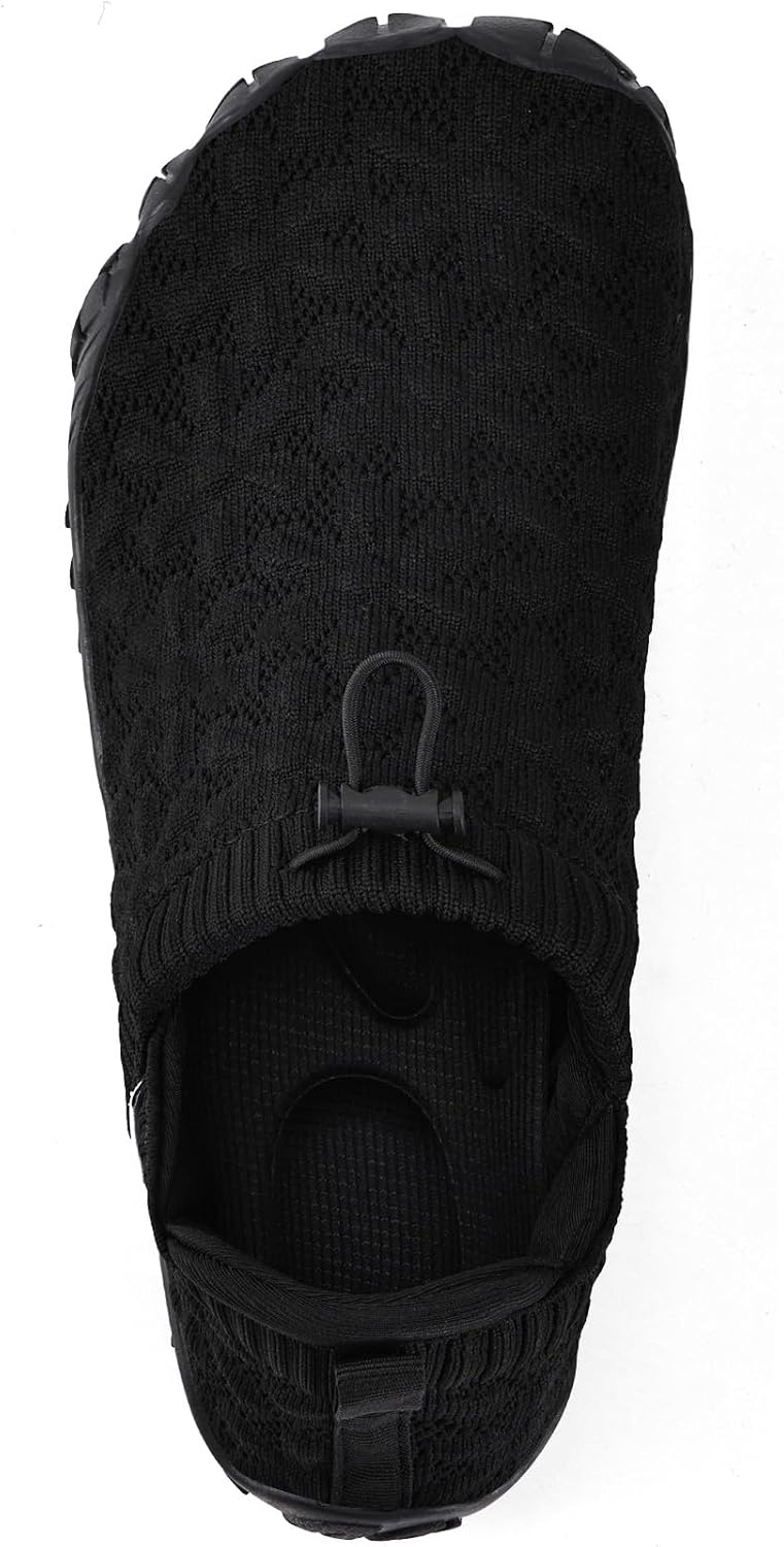 image:imageWateLves Barefoot Water Shoes Women Men Wide Toe Breathable Walking Shoes QuickDry Anti Slip Lightweight Aqua Shoes for Beach Swim Surf YogaBlack