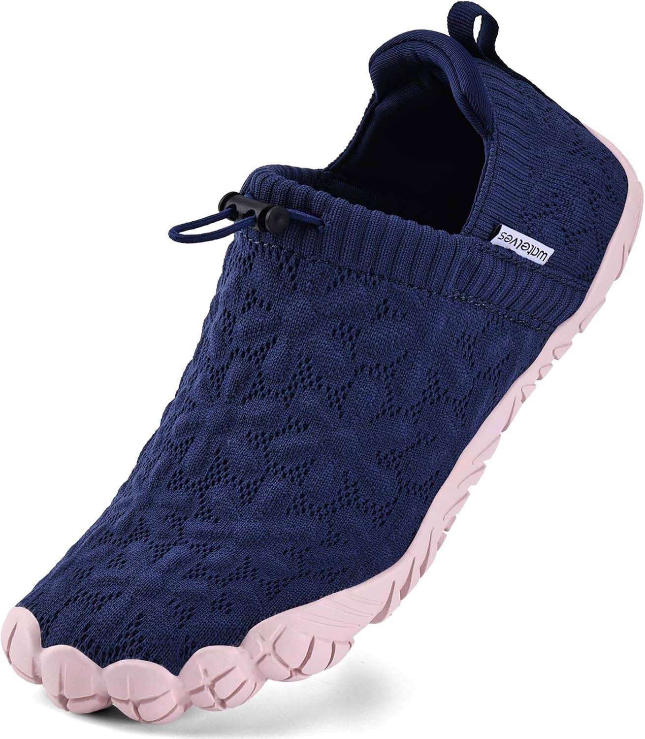 image:imageWateLves Barefoot Water Shoes Women Men Wide Toe Breathable Walking Shoes QuickDry Anti Slip Lightweight Aqua Shoes for Beach Swim Surf YogaBlue