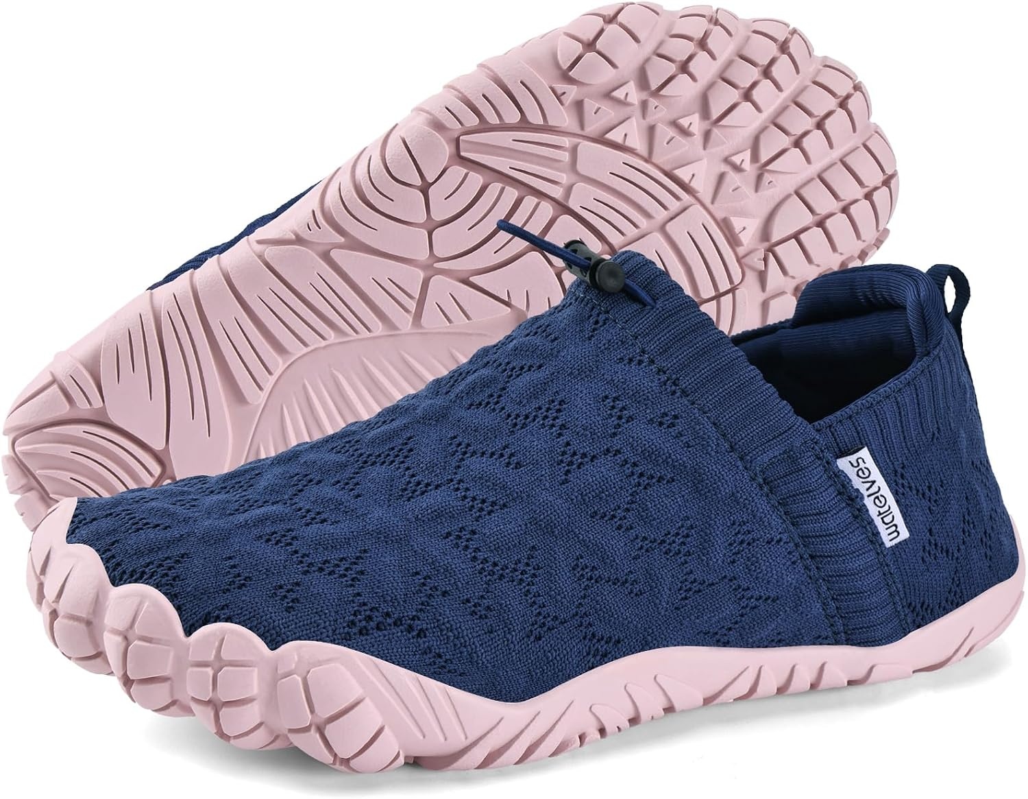 image:imageWateLves Barefoot Water Shoes Women Men Wide Toe Breathable Walking Shoes QuickDry Anti Slip Lightweight Aqua Shoes for Beach Swim Surf YogaBlue