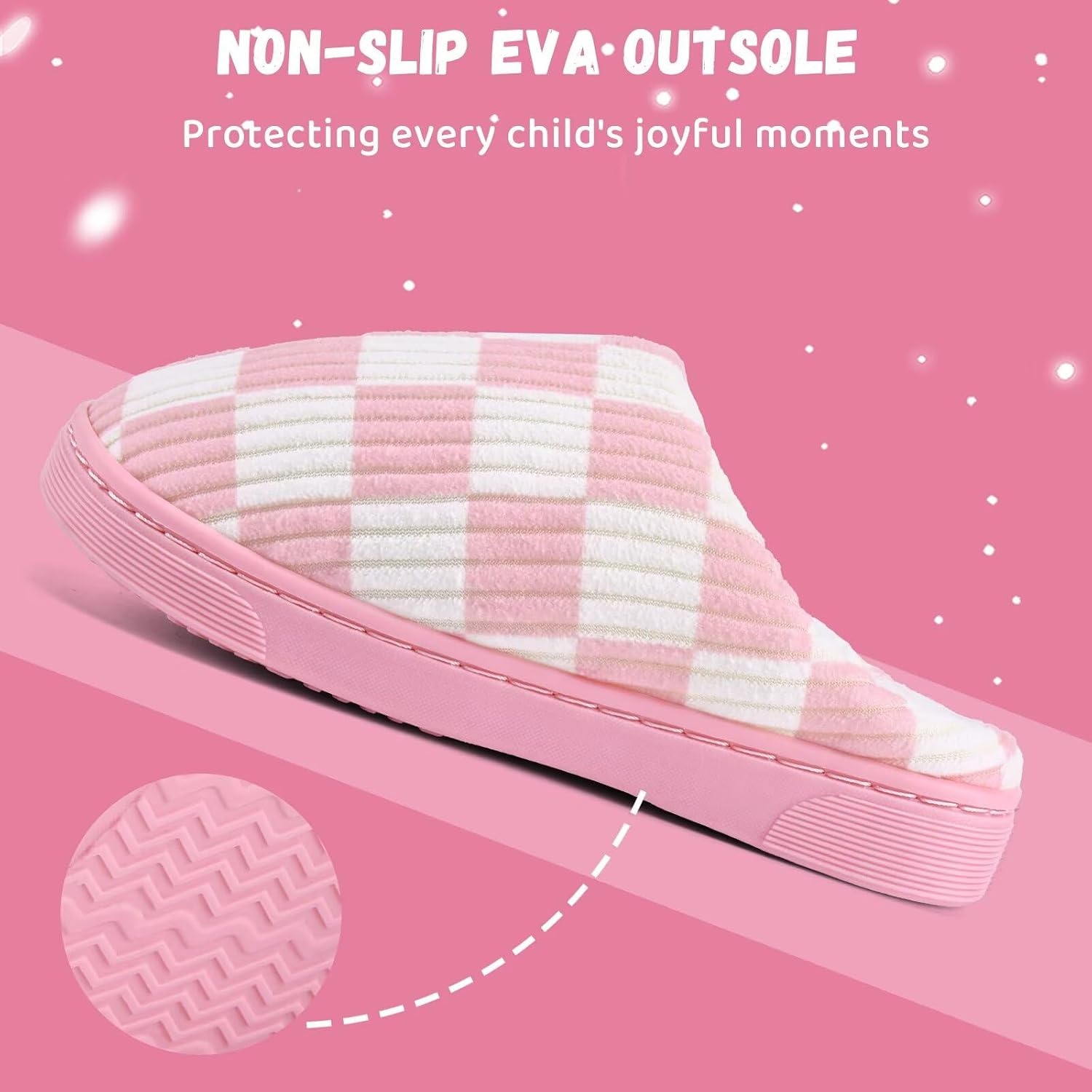 image:imageWateLves Kids Boys Girls Slippers Toddler Warm House ShoesPink
