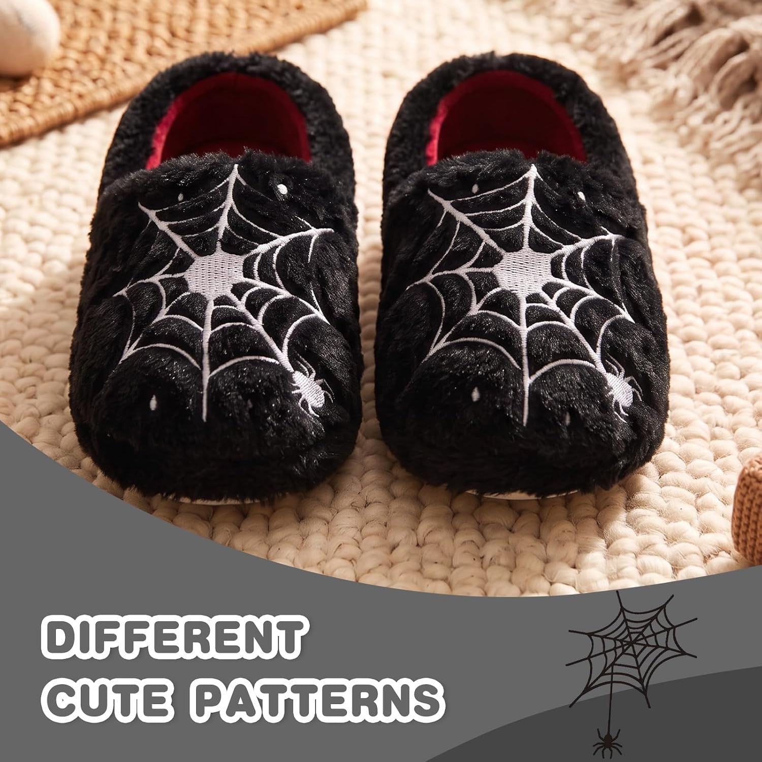 image:imageWateLves Toddler Slippers UnisexChild Full Wrapped Bedroom Slipper Boys Girls Comfortable Winter House ShoesToddlerLittle KidBig KidBlack
