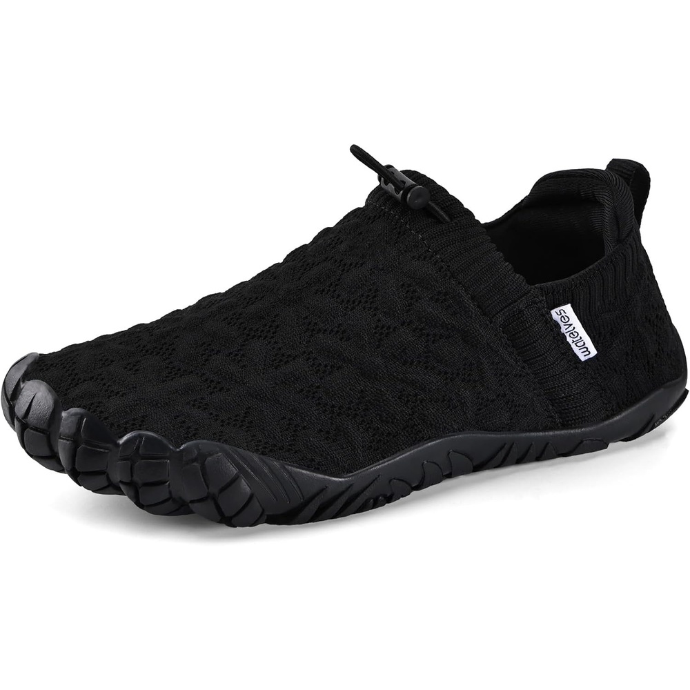 image:imageWateLves Barefoot Water Shoes Women Men Wide Toe Breathable Walking Shoes QuickDry Anti Slip Lightweight Aqua Shoes for Beach Swim Surf YogaBlack