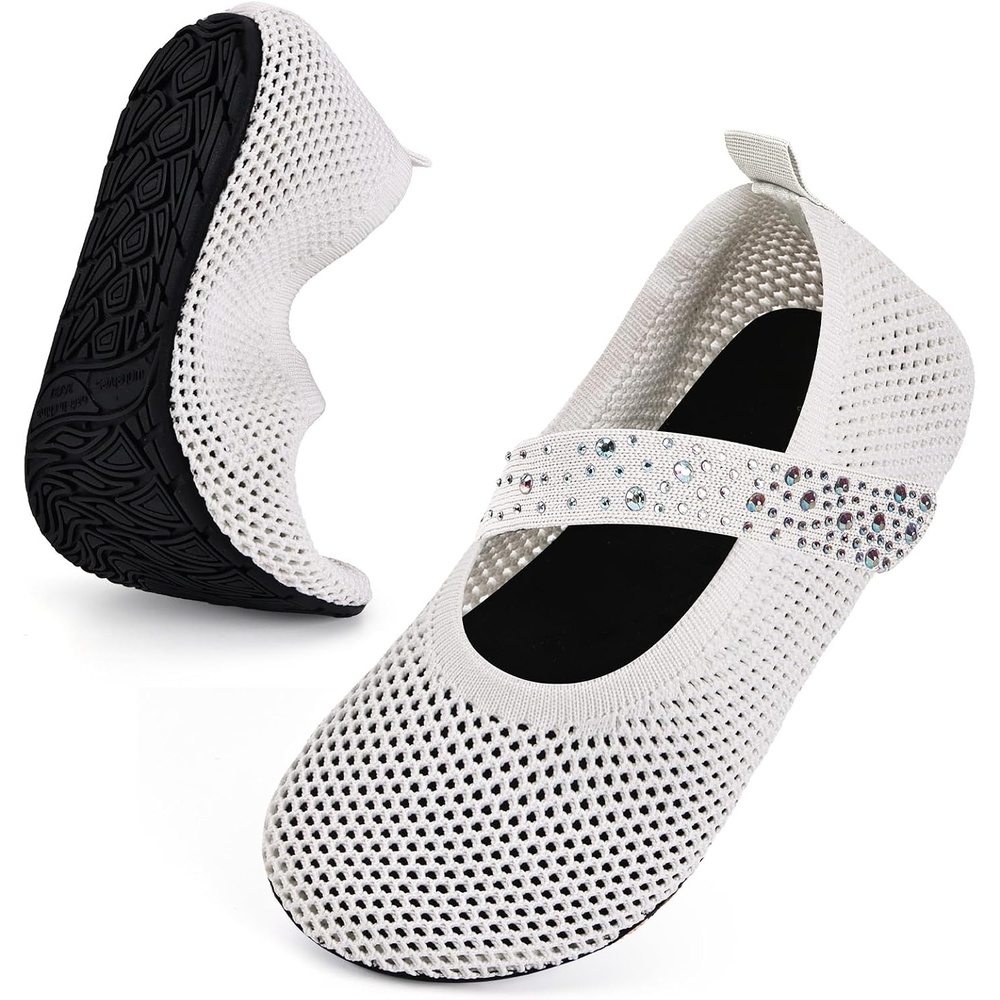 image:imageWateLves Barefoot Women Men Water Shoes QuickDry Aqua Socks for Swim Beach Pool River Surf YogaWhite