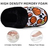 WateLves Girls Boys Slippers Toddler Kids Comfy Fuzzy Non-slip House Shoes Bedroom Soft Faux Fur Lined Indoor Outdoor(Ball)