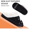 WateLves Girls Boys Slippers Toddler Kids Comfy Fuzzy Non-slip House Shoes Bedroom Soft Faux Fur Lined Indoor Outdoor(Ghost)